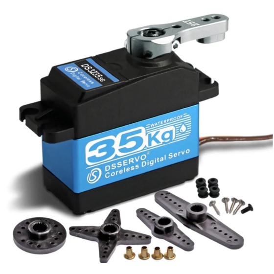 DS Servo DS3225 35kg/25kg Corel ess Digital Servo Edelstahl mit hohem Drehmoment SG Wasserdichter Roboter RC Car Buggy Boat Robot Arm Drone